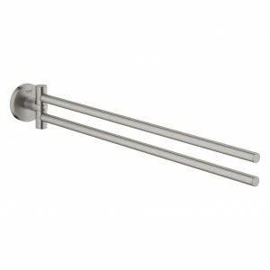 Двойной держатель GROHE для полотенца, суперсталь (40371DC1)