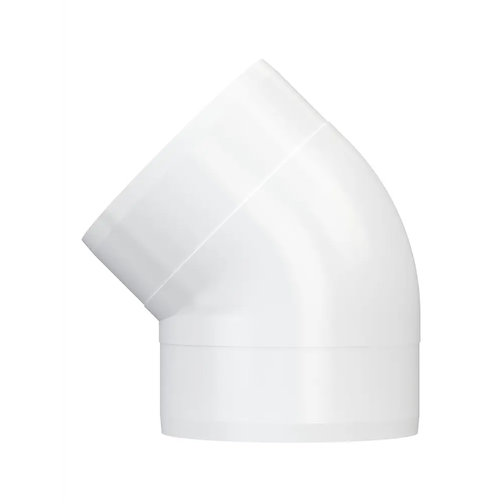 Колено круглое Fonet D100 мм 45 градусов пластик STLM-2071465 - Вид №2