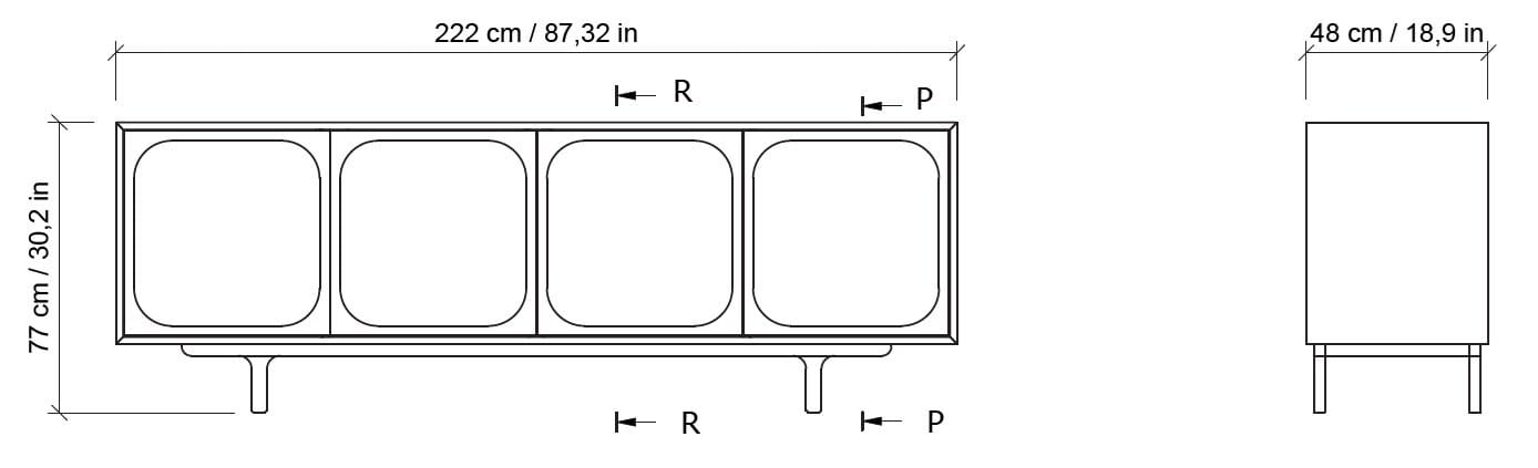 Шкаф из дерева и стекла с распашными дверями Morica Design Haute Couture ARCH-00149150 - Вид №11