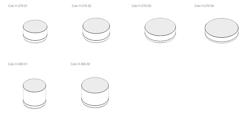 Круглый пуф из ткани Kico Living Complements ARCH-00085850 - Вид №3
