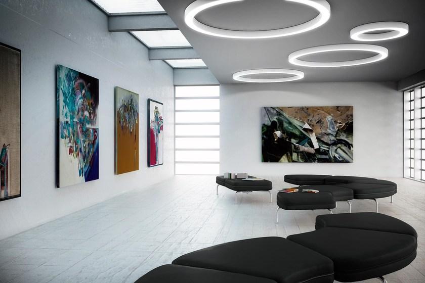 PANZERI Настенный светильник / потолочный светильник из алюминия Silver ring sun-id-1440547 - Вид №1