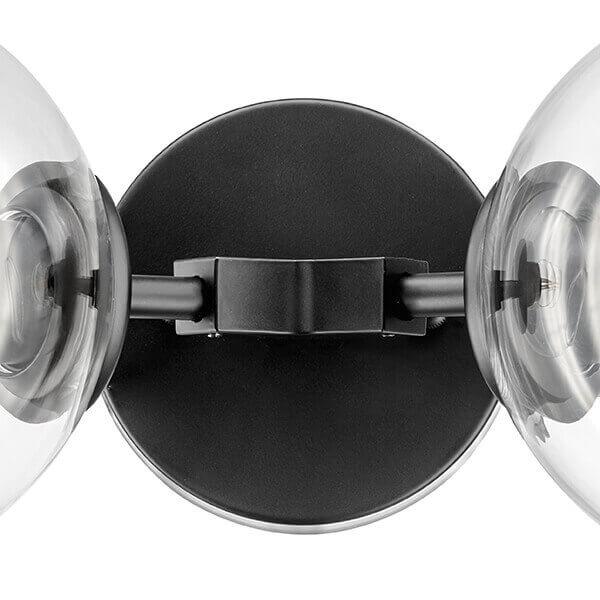 Бра со стеклянными плафонами на 2 лампы черное Beta 785627 LIGHTSTAR BETA 00-3931476 Прозрачный;черный - Вид №2