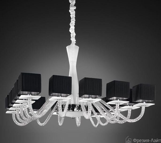 Italamp 328/16 cromo/paral bianc Metropolitan люстра подвесная 97898