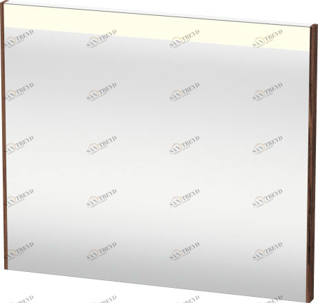 BR700202121 Brioso Зеркало с подсветкой Орех темный декор Duravit