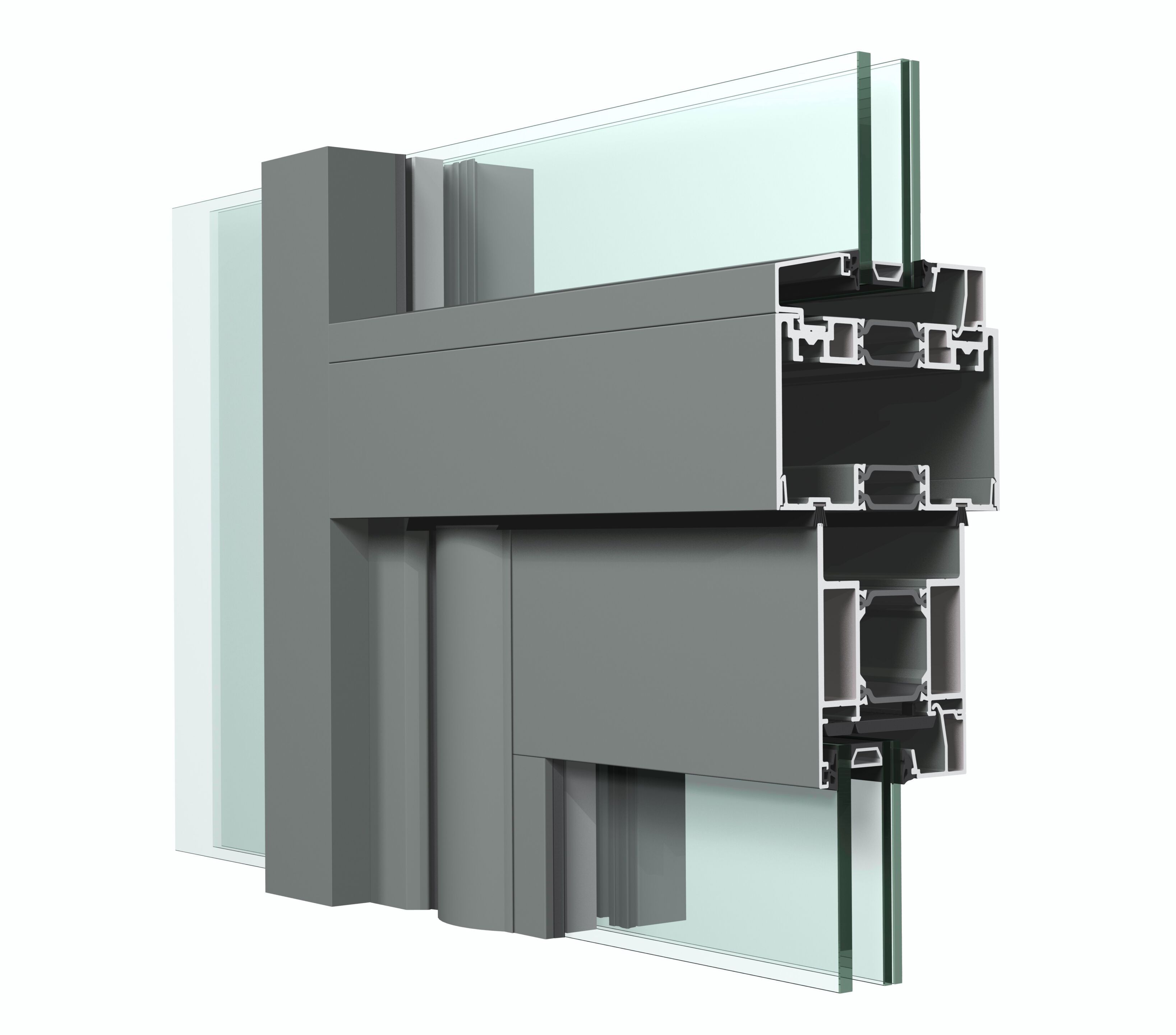 Система коммерческих дверей и витрин Reynaers Aluminium VISION 7 ARCH-00068647 - Вид №7