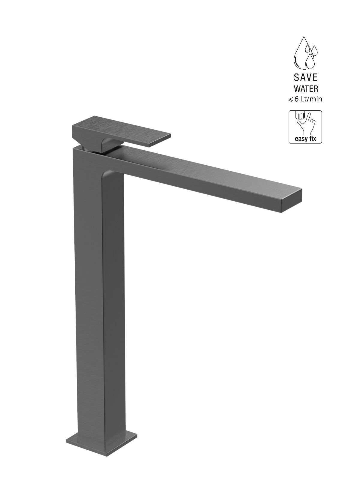 Смеситель для раковины высокого пола с ограничителем расхода Rubinetterie Frattini Vita Due ARCH-00149836 - Вид №3