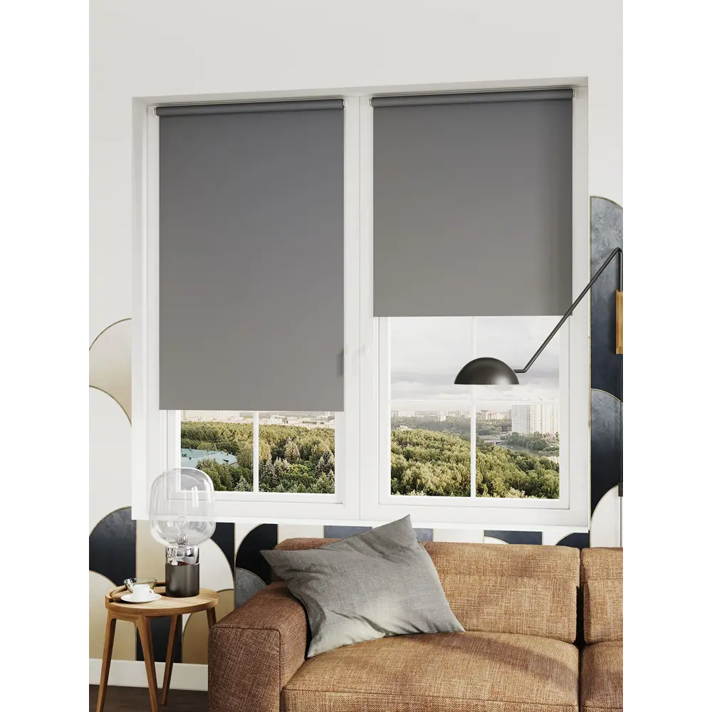 Штора рулонная Сансет 47x175 см графит DOMLEGRAND STLM-2186272 - Вид №3