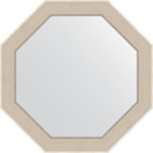 BY 3871 Зеркало в багетной раме - травленое серебро 52 mm EVOFORM Octagon