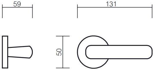 Pasini Ручка из латуни на розетке Mistral 3081 - Вид №2