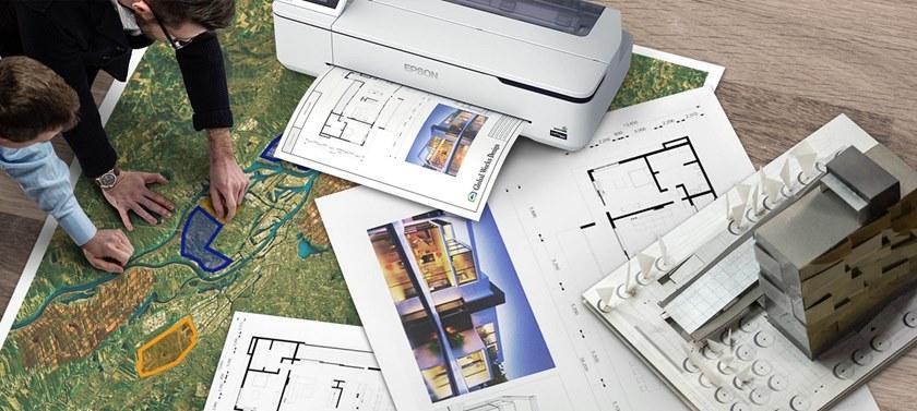 EPSON ITALIA Профессиональный широкоформатный принтер для CAD-чертежей Surecolor™ sc-t C11cf113- 02a0/01a0 - Вид №6