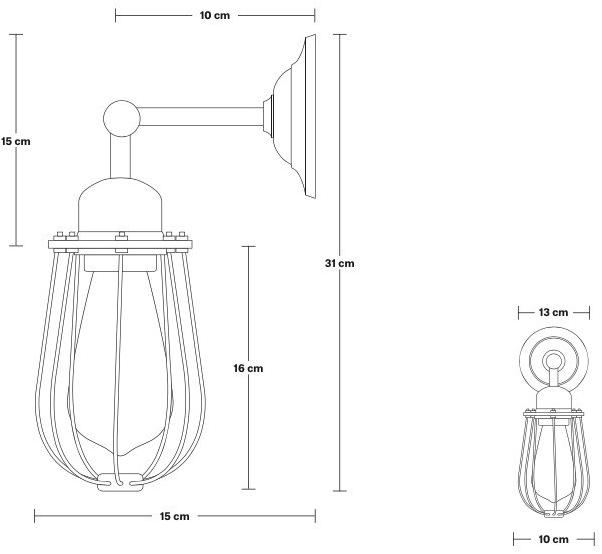 Industville Бра из железа с фиксированным кронштейном Orlando Or-wcwl4-p - Вид №4