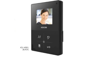 15895074 Цветной монитор видеодомофона без трубки hands-free KCV-401EV черный СП9306 KOCOM