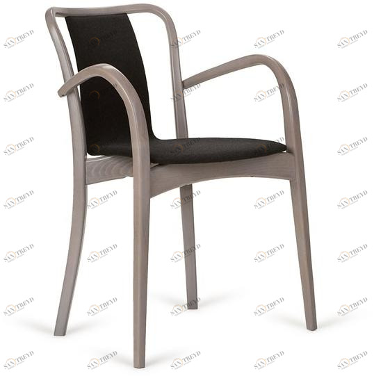 Paged Штабелируемый стул из бука с подлокотниками sun-id-1415253