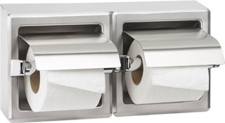 AI0320CS Двойной держатель для рулонов туалетной бумаги из нержавеющей стали mediclinics 
