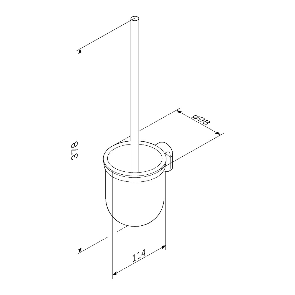 A8433322 Стойка с туалетной щеткой AM.PM X-Joy  - Вид №7