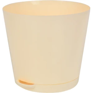 Горшок цветочный Ingreen Easy Grow ø16 h14.6 см v2 л полипропилен цвет сливочный