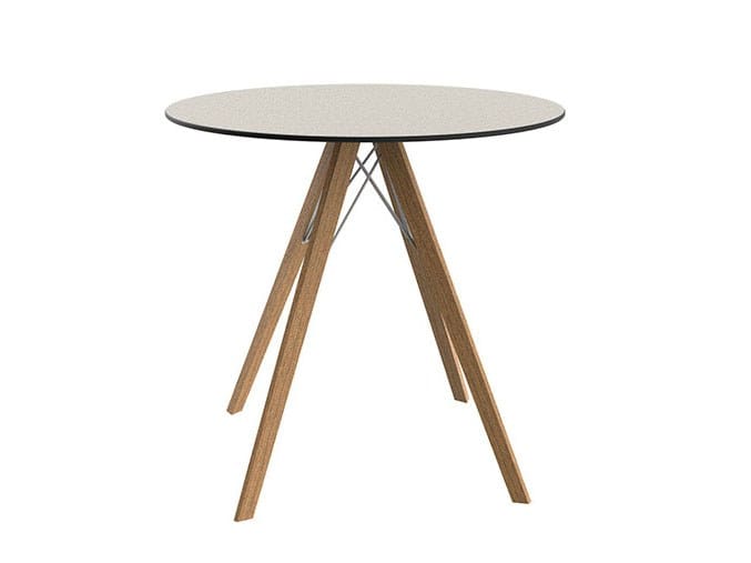 Круглый обеденный стол HPL Vondom Faz Wood ARCH-00054737 - Вид №5