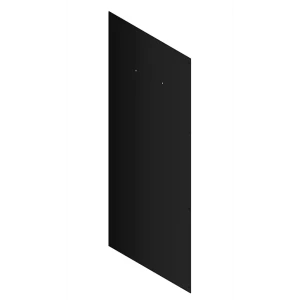 Стенка для душевой ширмы Domani-Spa Delight 1/4 круга 90x90 см цвет черный