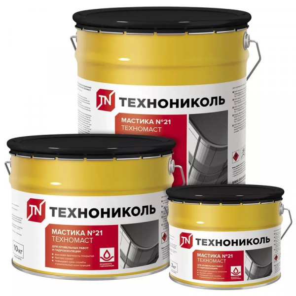 Мастика Технониколь Техномаст №21 20кг кровельная ТеноНиколь 13780 - Вид №1
