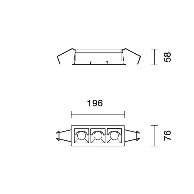 Экструдированный алюминий несколько светодиодных утопленных прожекторов iGuzzini Crystal ARCH-00072063 - Вид №4