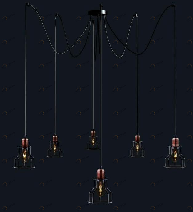 Подвесная люстра Nowodvorski Workshop 9631 NOWODVORSKI ДИЗАЙНЕРСКИЕ, WORKSHOP 186537 Черный 