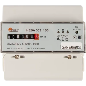 Счётчик электроэнергии Нева МТ 303, трёхфазный