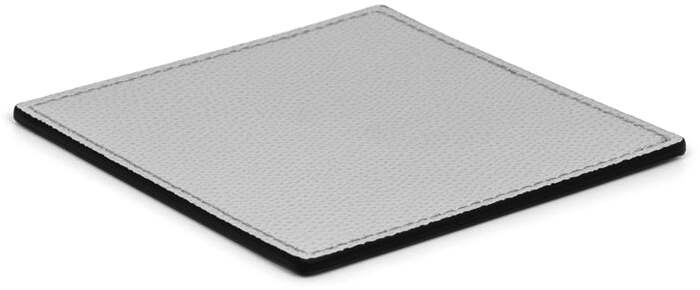 Квадратная подставка - 12x12 см / зернистая кожа_черный