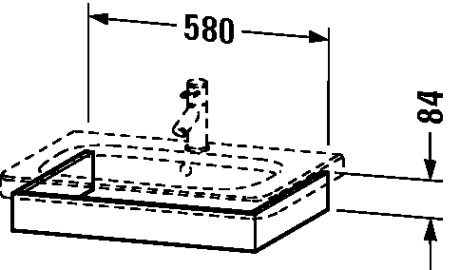 DS608007575 Подвесная раковина настенная овальная Duravit Durastyle белая - Вид №1