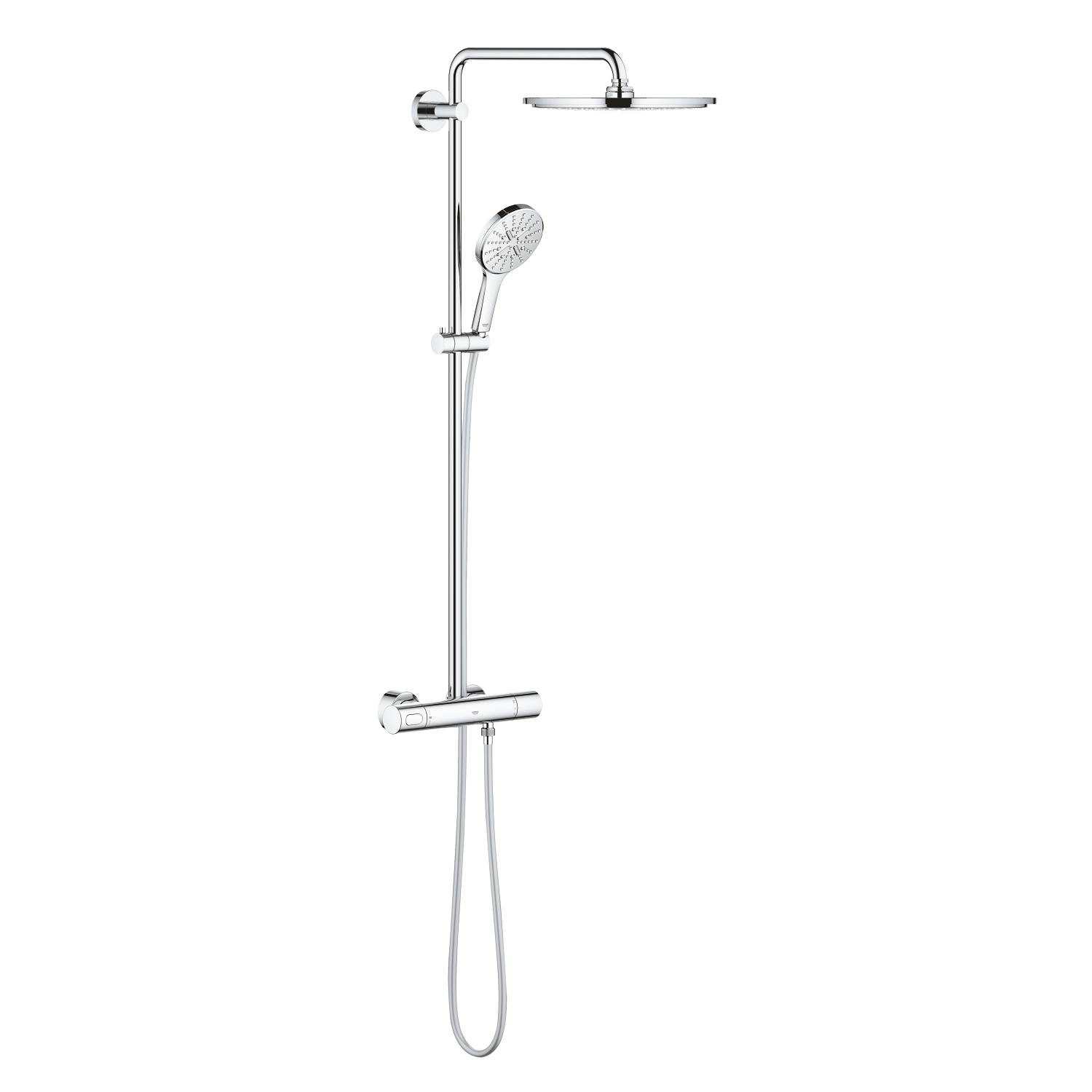 Душевая система GROHE Rainshower SmartActive 310 Cosmopolitan, круглый, 1 режим струи, с термостатом, хром (27968001)