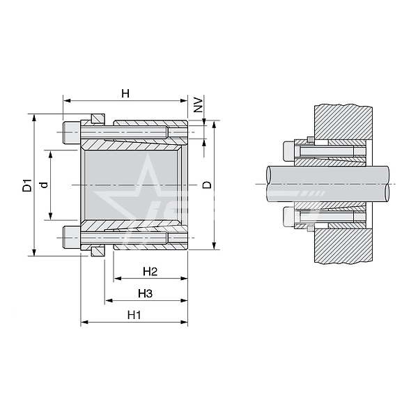 IS3467 Зажимная втулка KLDB020 ISKRA  - Вид №2