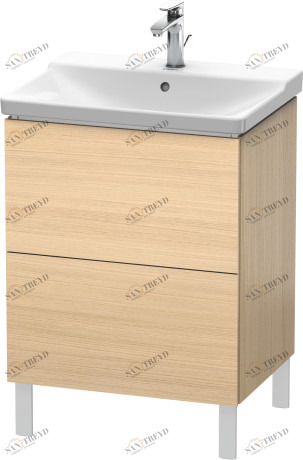 LC660007171 Тумбочка напольная L-Cube #LC6600 620 x 481 мм Средиземноморский дуб Duravit