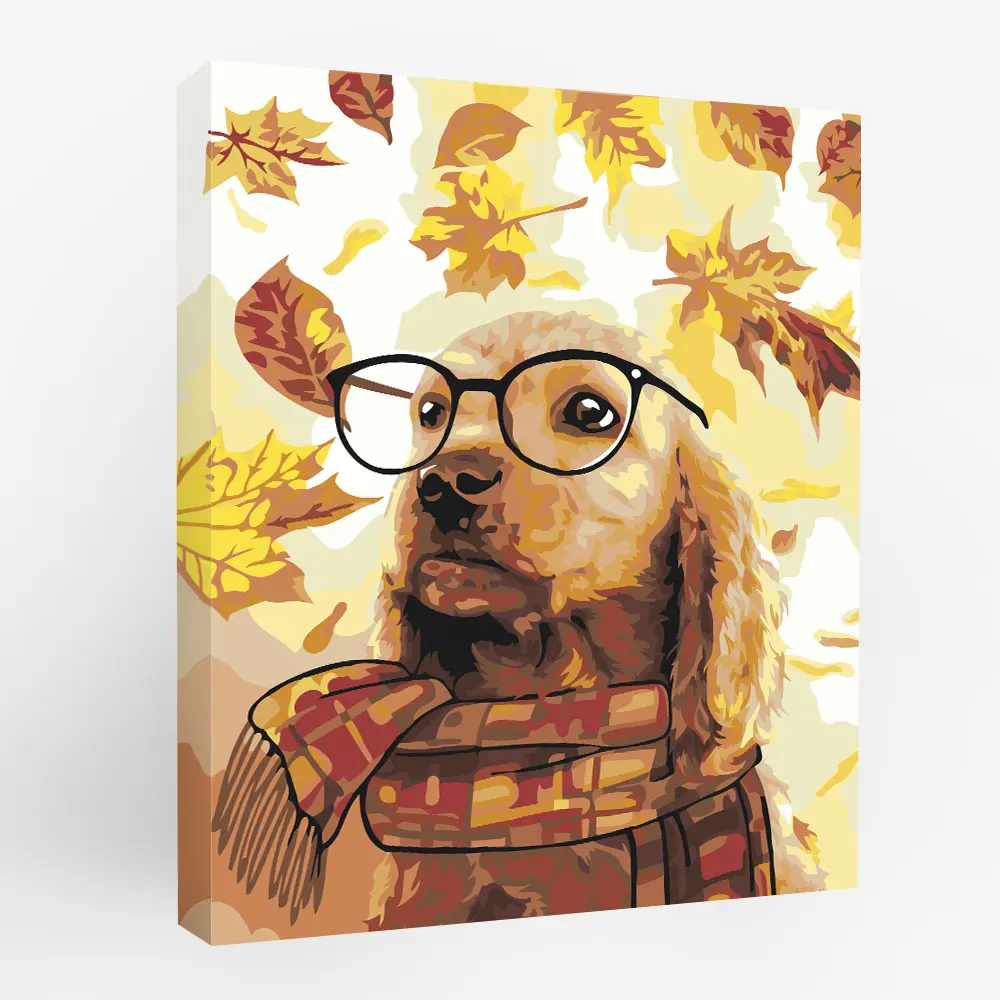 Картина по номерам Лабрадор в очках 40х50 см FBRUSH STLM-2029508 - Вид №1