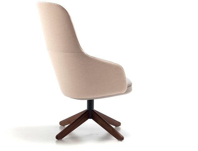 Very Wood Вращающееся кресло из ткани с высокой спинкой Bellevue sun-id-1466502 - Вид №1