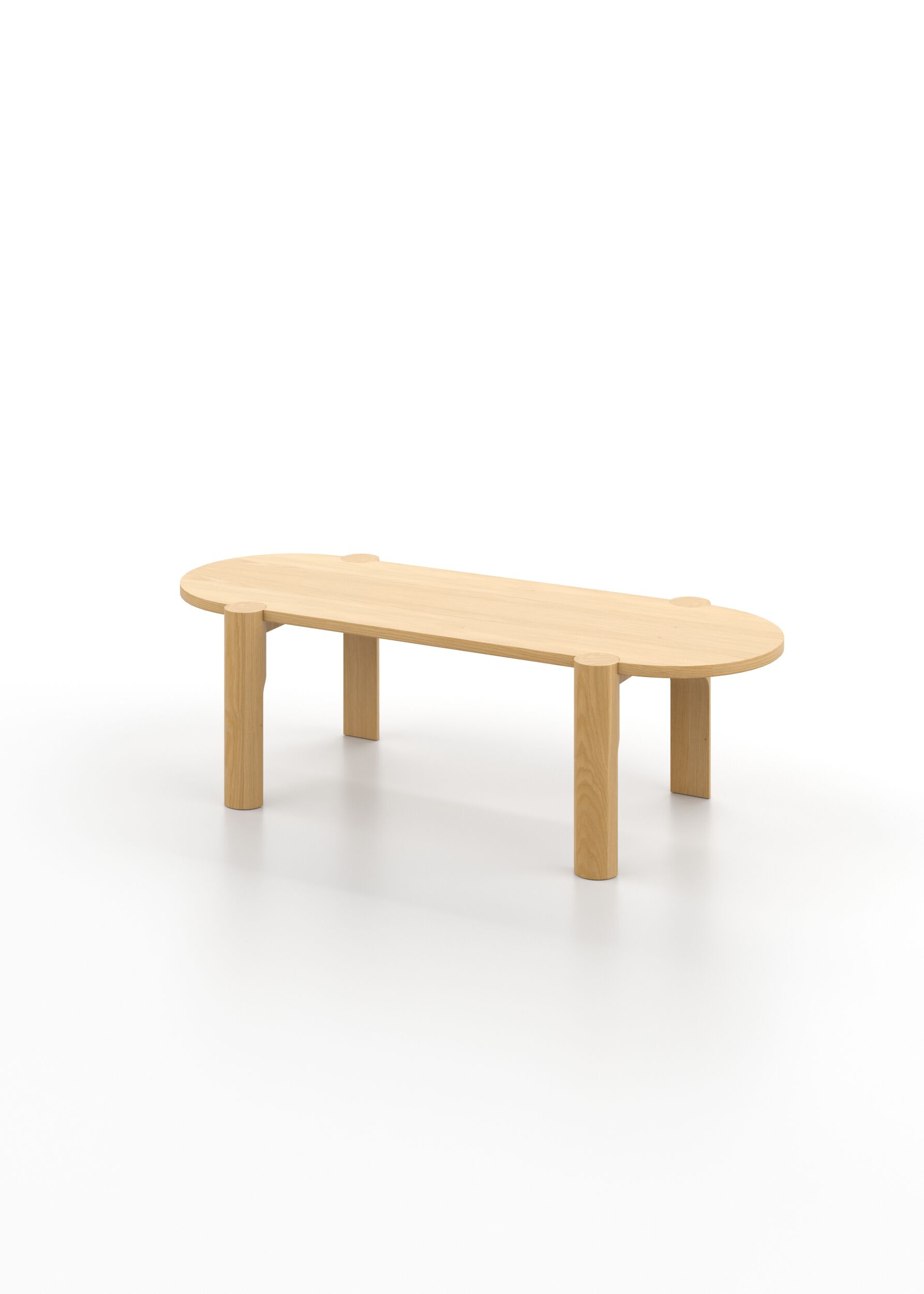 Деревянный овальный журнальный столик Omelette Editions Domus ARCH-00131252 - Вид №6