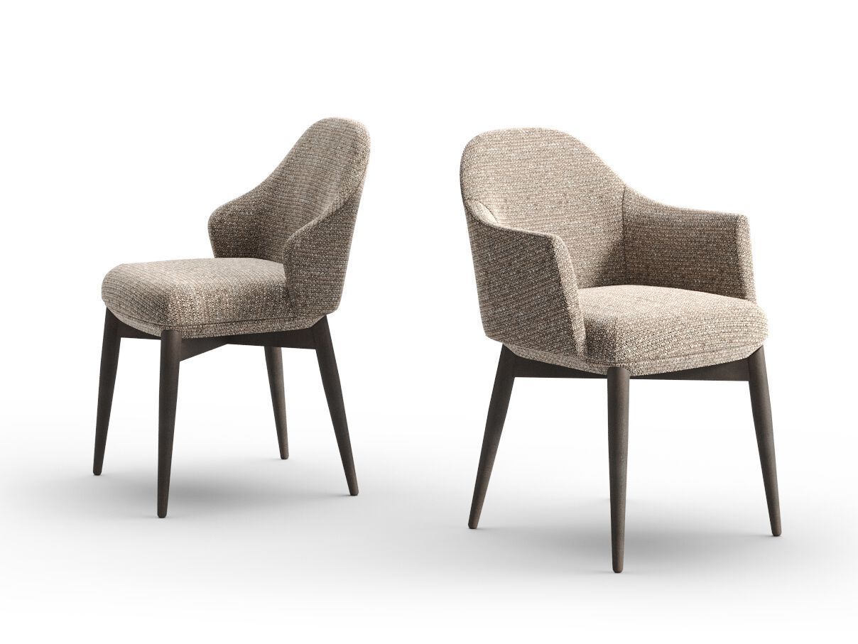 Кожаный стул с подлокотниками PRADDY Natur ARCH-00058312 - Вид №1