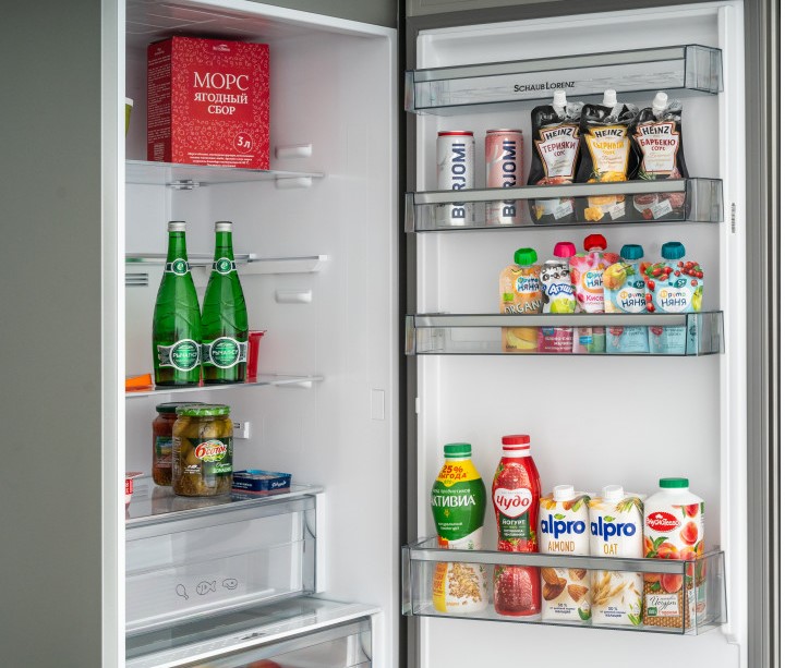 9245494 Холодильник с морозильником   Schaub Lorenz SLU S379Y4E черный STDN-0144769 - Вид №6