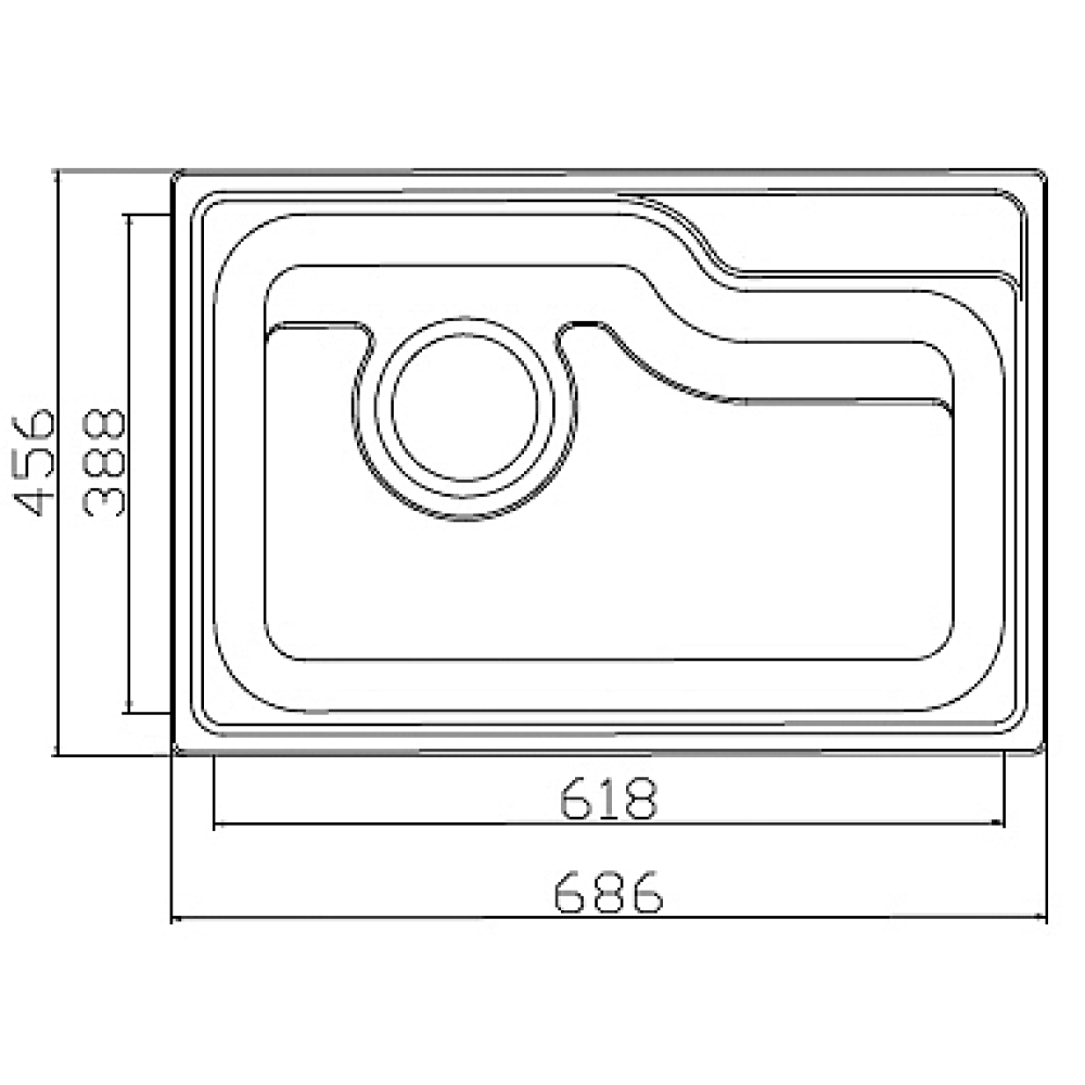 Кухонные мойки Eco Wien SWT-6845.A SEAMAN  - Вид №1