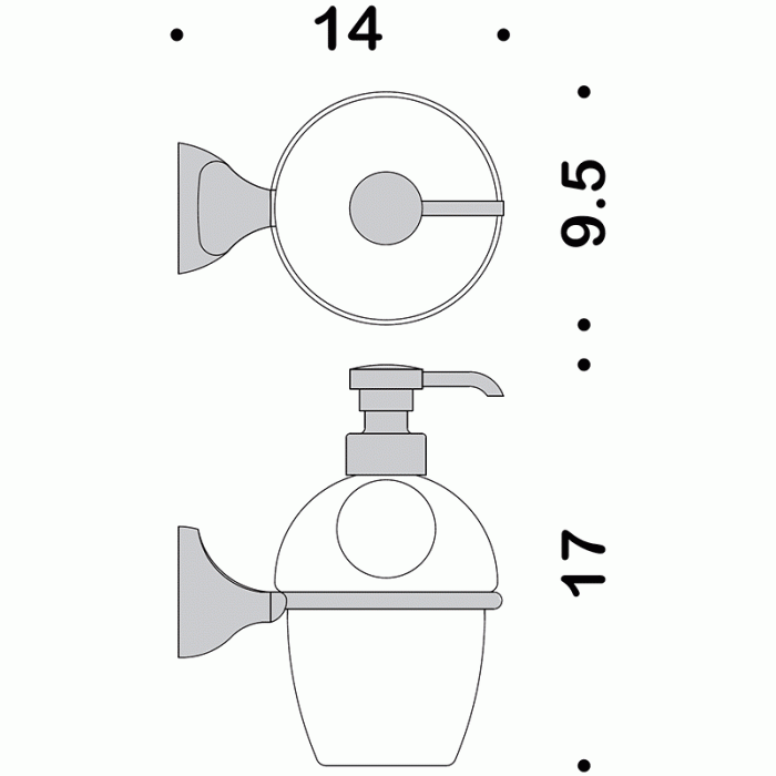 B9306 Дозатор для жидкого мыла COLOMBO MELO Colombo Design - Вид №2