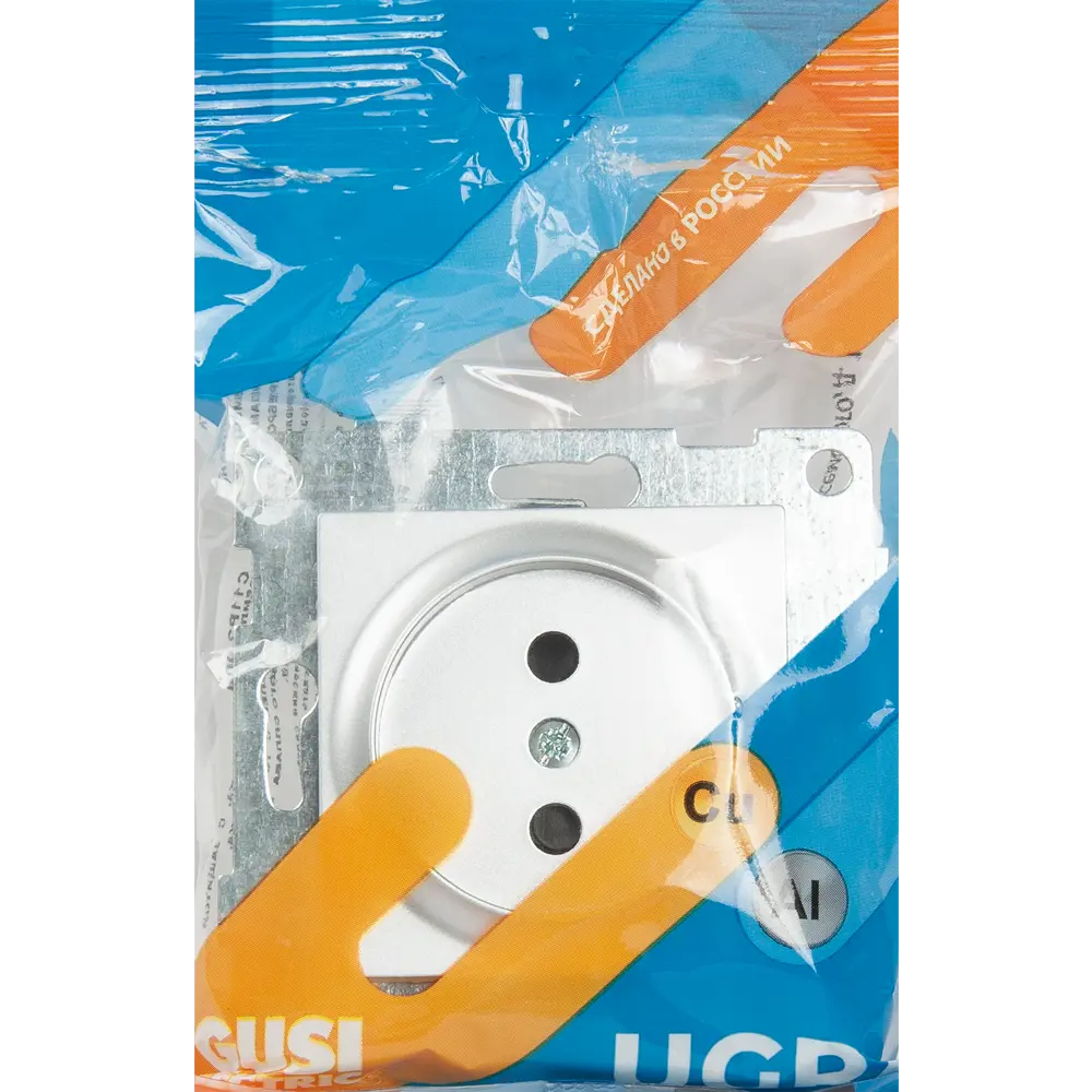Розетка GUSI Electric без заземления с защитными шторками 83864424 Ugra STLM-0045207 - Вид №5
