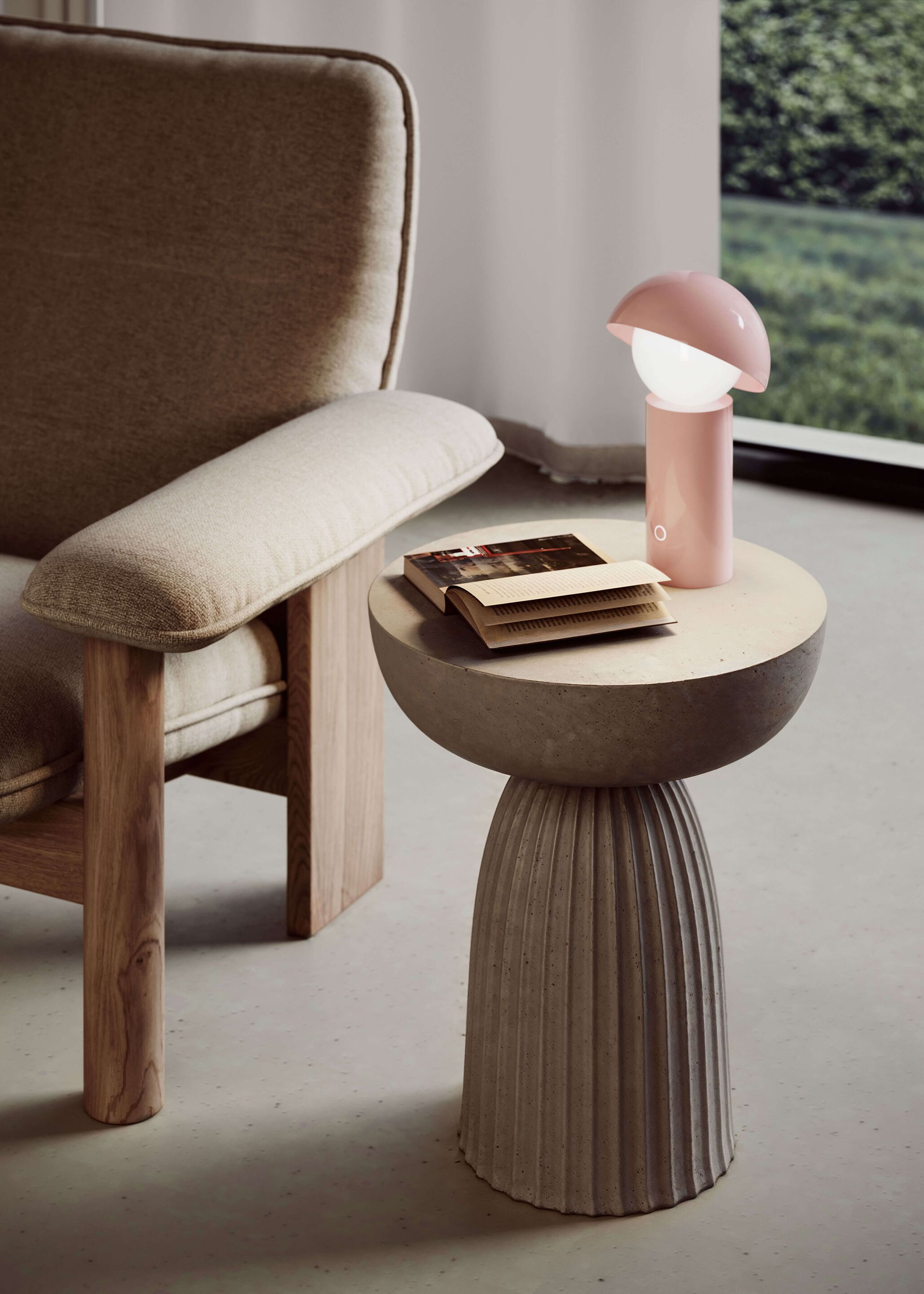 Металлическая светодиодная настольная лампа с батарейным питанием Italamp Aurora ARCH-00015448 - Вид №3