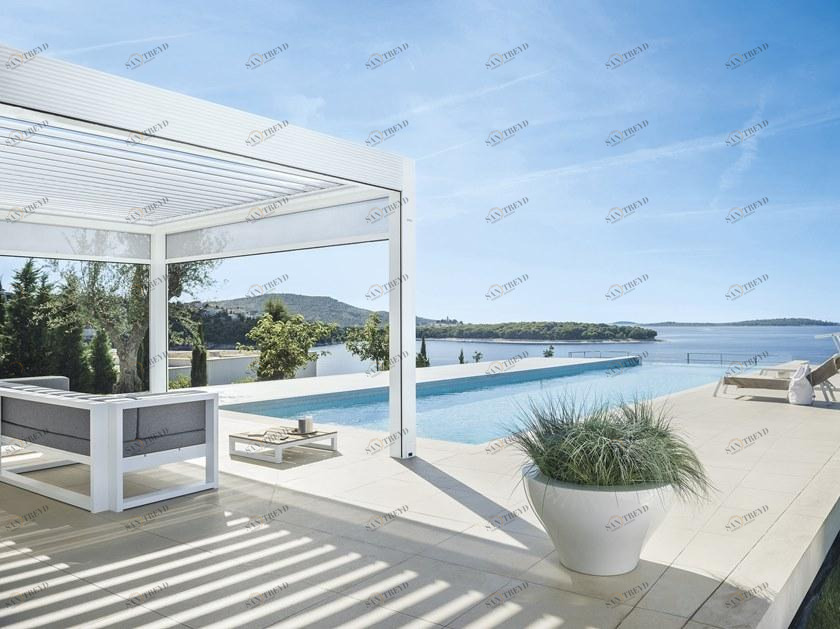 GIBUS Отдельностоящая пергола с регулируемыми жалюзи sun-id-1425460