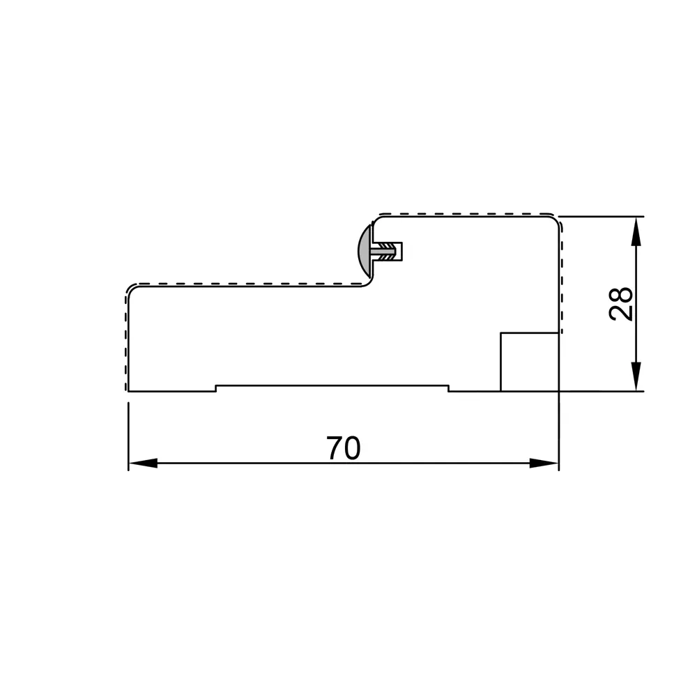 Дверная коробка 1500х70x28 мм финиш-бумага белый (комплект 2.5 шт.) VELLDORIS STLM-2202219 - Вид №2