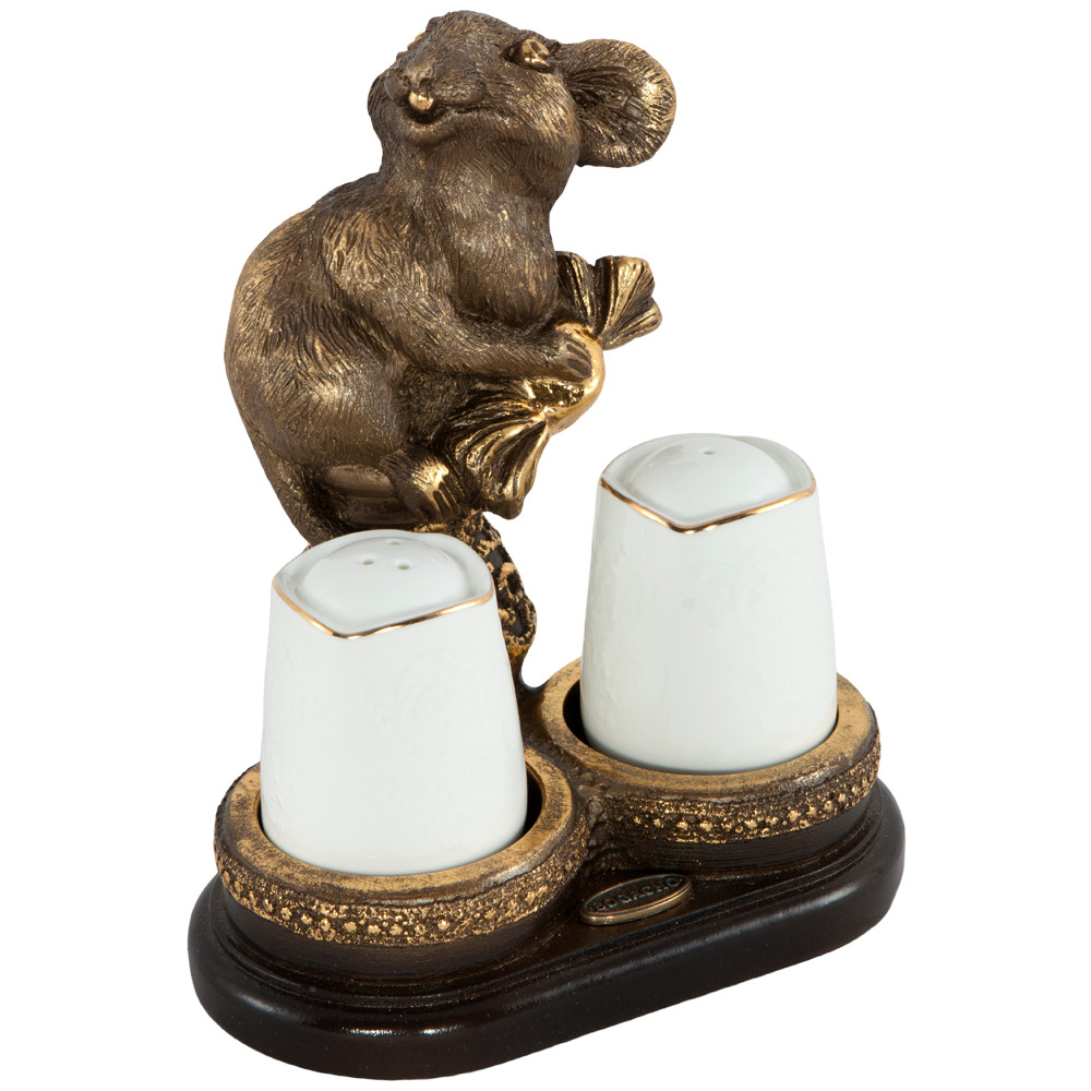 72007 Подставка под специи Мышонок Пит Бронза BOGACHO 4627170348518 - Вид №1