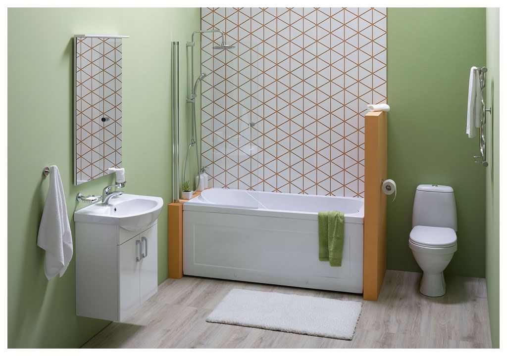 Тумба под раковину Aquanet Ирис 60 белый (2 дверцы) sun-id-270537 - Вид №4