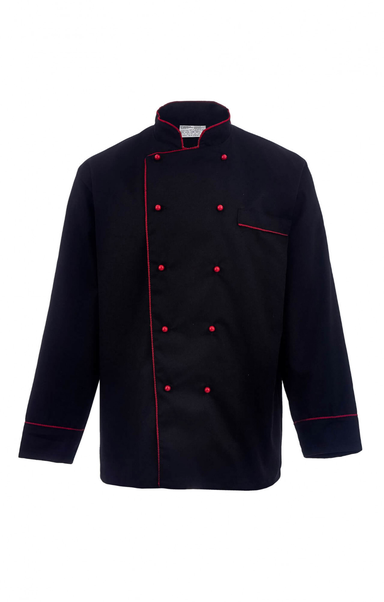 66015 Куртка поварская "Люкс" черная  Повар  размер 60-62/182-188 Спецодежда 