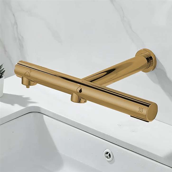 Инфракрасный кран для общественных туалетов с воздушными полотенцами Fontana Showers синий Синий ARCH-00046690 - Вид №4