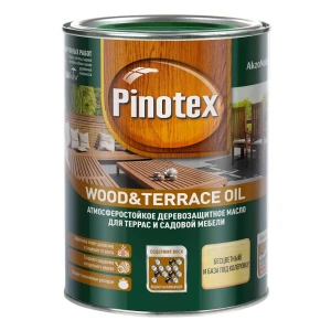 Масло для террас Pinotex Wood&Terrace цвет прозрачный 1 л