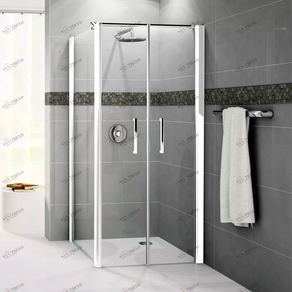 Боковая панель 72 см GIADA F2B Novellini GIADA с белым профилем GIADNF2B661A