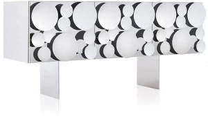 Opinion Ciatti Низкий буфет из нержавеющей стали с распашными дверцами Gagà