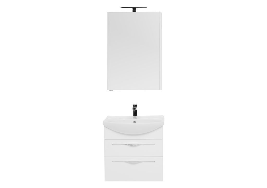 Мебель для ванной Aquanet Ирвин 65 белый 00210252 - Вид №2